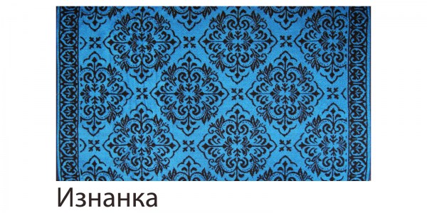 Фреска маленькая голубой изнанка